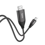 Marsilyan HOCO UA16 Type-C to HDMI 4K 30hz Ses ve Görüntü Aktarma Kablosu-(5775)