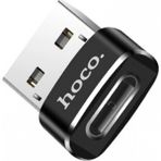 Marsilyan Hoco Ua6 Erkek USB To Dişi Type-C Dönüştürücü Çevirici Adaptör - Siyah - standart