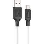 Marsilyan Hoco X90 USB To Type-C 3A Silikon Hızlı Şarj ve Data KABLOSU-(5775) - 1 - 20W GaN Black