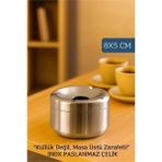 Marsilyan Inox Paslanmaz Çelik Küllük – 8 x 5 cm | Modern, Hijyenik ve Dayanıklı Tasarım 722189 - Renkli - standart