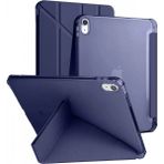 Marsilyan iPad 2022 10.9 (10.nesil) Kılıf Kalemlikli Mars Tablet Kılıfı - Lacivert - Renkli