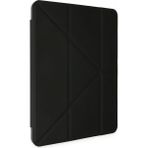 Marsilyan iPad Air 4 10.9 Kılıf Kalemlikli Mars Tablet Kılıfı - Siyah - iPad Air 5 (2022)