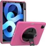 Marsilyan iPad Pro 11 (2018) Kılıf Hand Strap Tablet Kılıfı - Pembe