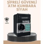 Marsilyan Işıklı Sesli Şifreli Atm Görünümlü Kasa Kumbara - Renkli - standart