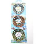 Marsilyan Istanbul Temalı Metal Magnet 3'lü Set Model 2 - Renkli