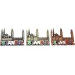 Marsilyan Istanbul Temalı Metal Magnet Model 5 - Renkli