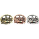 Marsilyan Istanbul Temalı Metal Magnet Yuvarlak Tasarım - Renkli