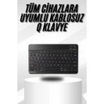 Marsilyan Kablosuz Bluetooth Bağlantılı Taşınabilir Q Klavye Tüm Cihazlara Uyumlu - 1 - Renkli
