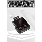 Marsilyan Kablosuz Bluetooth Kulaklık Powerbank Özellikli Göstergeli Hd Mikrofon - Çok Renkli