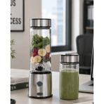 Marsilyan Kablosuz Cam Blender Yüksek Güçlü Smoothie Meyve Sebze Blenderı - Ahşap