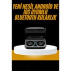 Marsilyan Kablosuz Dijital Göstergeli Çağrı Cevaplayabilen Tws 5.0 Bluetooth Kulaklık - 1