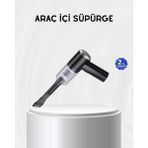 Marsilyan Kablosuz El Süpürgesi – Araç Içi Temizlik Için 5500PA Güçlü Emiş USB Ş - MCT2512-8417 - Çok Renkli