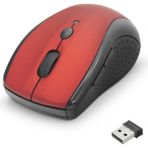 Marsilyan Kablosuz Mouse 800/1600 Dpi - Kırmızı Siyah HDX3405R - Çok Renkli