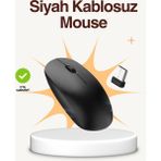 Marsilyan Kablosuz Sessiz Mouse – Ayarlanabilir Dpı ve USB Bağlantılı - 1