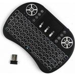 Marsilyan Kablosuz Türkçe Q Klavye Rgb Işıklı Televizyon Ps3 Dokunmatik Mouse - Renkli