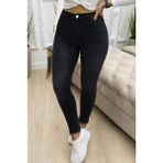 Marsilyan Kadın Yüksek Bel Yırtık Desenli Skınny Kot Pantolon - Siyah - 2XL