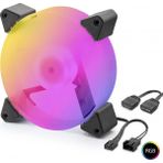 Marsilyan Kasa Fanı 5. Nesil Rgb 12 cm - Siyah ND2665 - Renkli - standart