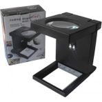 Marsilyan -Katlanır Plastık,led Işıklı Test Cıhazı Büyüteç 2.5X90MM - Renkli