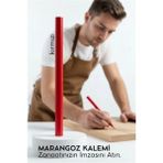 Marsilyan Kırmızı Marangoz Kalemi - Ahşap Işleme Kalemi - Ahşap Işleme Işaretleme Araçları - Çok Renkli