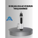 Marsilyan Kişisel Burun ve Kulak Tıraş Makinesi 3D Kavisli Bıçak ve Kompakt Tasarım