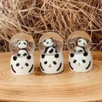 Marsilyan Küçük Boy Işıklı Panda Kar Küresi 6.5 cm - Renkli