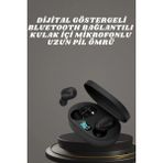 Marsilyan Kulaklık Dijital Göstergeli Bluetooth Bağlantılı Kablosuz Kulak Içi Mikrofonlu Dokunmatik Kontrol - Çok Renkli