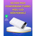 Marsilyan Lightning ve Type-C Girişli 50000MAH Powerbank - Çok Renkli
