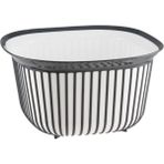 Marsilyan Linea Kare Çizgi Desenli Kase 4 Lt ROYALEKS-BNM-3712 - Renkli