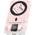 Marsilyan M25W 10.000 Mah 20W Pd Magsafe Powerbank - Pembe - Çok Renkli