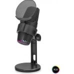 Marsilyan M9 Profesyonel Gaming Rgb Mikrofon 48 Khz / 16 Bit Type-C - Siyah