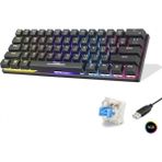 Marsilyan Mekanik Gaming Mini Klavye Blue Switch Rgb - Siyah G509B