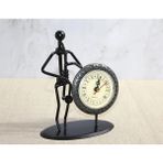 Marsilyan™- Metal Saatli Saksafon Çalan Müzisyen ALK4335 - Renkli - 1