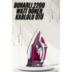 Marsilyan Modern Tasarım 2200W Dayanıklı Buharlı Seramik Kaplama Ütü - 1BW-Beyaz