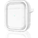 Marsilyan Movenchy Airpods 4 (4.nesil) Shiny Şeffaf Kılıf - Beyaz - 1 - Renkli