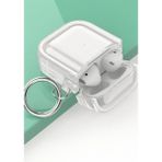 Marsilyan Movenchy Airpods 4 (4.nesil) Shiny Şeffaf Kılıf - Beyaz