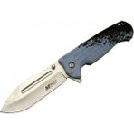 Marsilyan Mtech 4281 Mavi Kamp Çakı 21CM - Yarı Otomatik, Kemerlikli, Oluklu