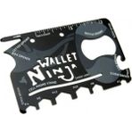 Marsilyan™- Ninja Wallet Survival Acil Durum Kiti / Kartı - 18 In 1 - Renkli - standart