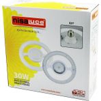Marsilyan Nisaluce EAMP-059/KB Mika Kristal Plastik Cam Simit Model LED Ampul 30W E27 BEYAZ=6500K 2700 Lumen (K95) - 1