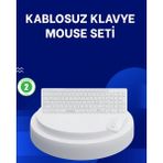 Marsilyan Ofis ve Ev Kullanımı Için Kablosuz Klavye Fare Seti - Ergonomik ve Pratik - Renkli