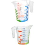 Marsilyan Ölçü Kabı Dereceli Renkli 1000 ml + 300 ml Set - standart