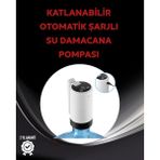 Marsilyan Otomatik Şarjlı Damacana Pompası Ev Ofis Kamp Kullanım - Renkli - standart