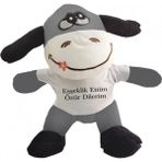 Marsilyan- Oyuncak Peluş Eşeklik Ettim Tişörtlü Eşek - Renkli - standart