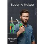 Marsilyan Paslanmaz Çelik Budama ve Bağ Makası – Ergonomik Titanyum Kaplama Profesyonel Bahçıvan Serisi - Renkli - standart