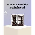 Marsilyan- Paslanmaz Çelik Çok Fonksiyonlu 12 Manikür Seti