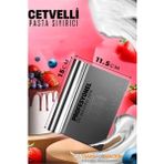 Marsilyan Pasta Spatulası - Profesyonel Hamur Sıyırıcı - Ölçü Cetvelli Pasta Hamur Spatulası - Renkli