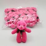 Marsilyan Peluş Ayıcık Anahtarlık Pembe - Renkli