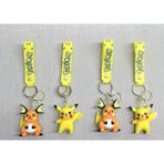 Marsilyan- Pikachu Raichu Silikon Anahtarlık - Renkli - standart