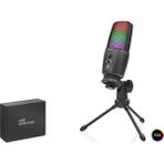 Marsilyan Profesyonel Gaming Rgb Mikrofon Dokunmatik Mute ve Gain Kontrollü Type-C - Siyah ME31