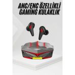 Marsilyan Profesyonel TWS Işıklı Kablosuz Bluetooth Kulaklık Oyuncu Kulaklığı - Çok Renkli