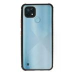 Marsilyan Realme C21 Kılıf Miami Şeffaf Silikon - Siyah